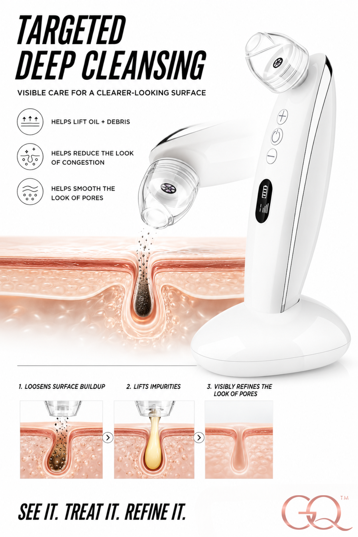 GLOWNIQUE Visual Pore Refining Device - Couture Skincare Tool
