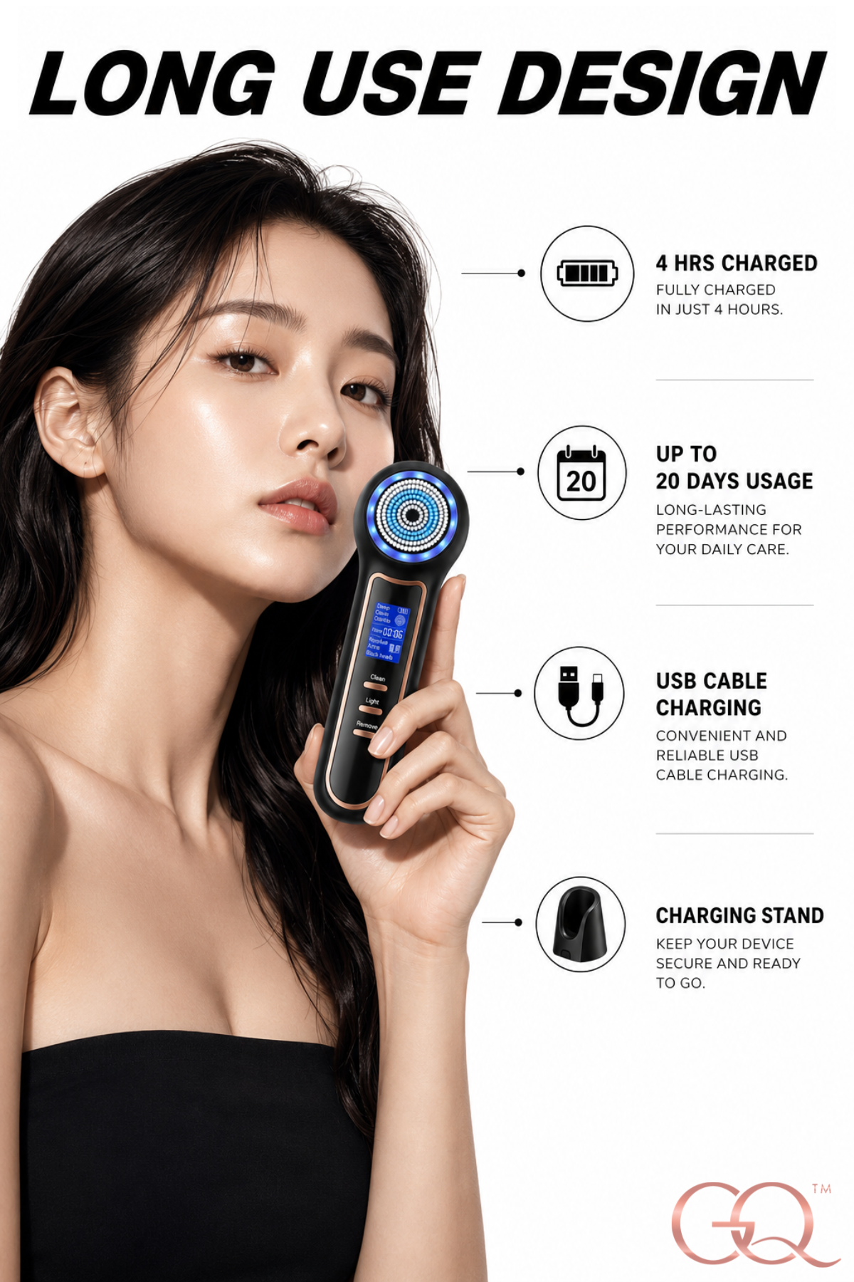 GLOWNIQUE Elara Sonic Cleansing Brush - Artisanal Luxury Tool