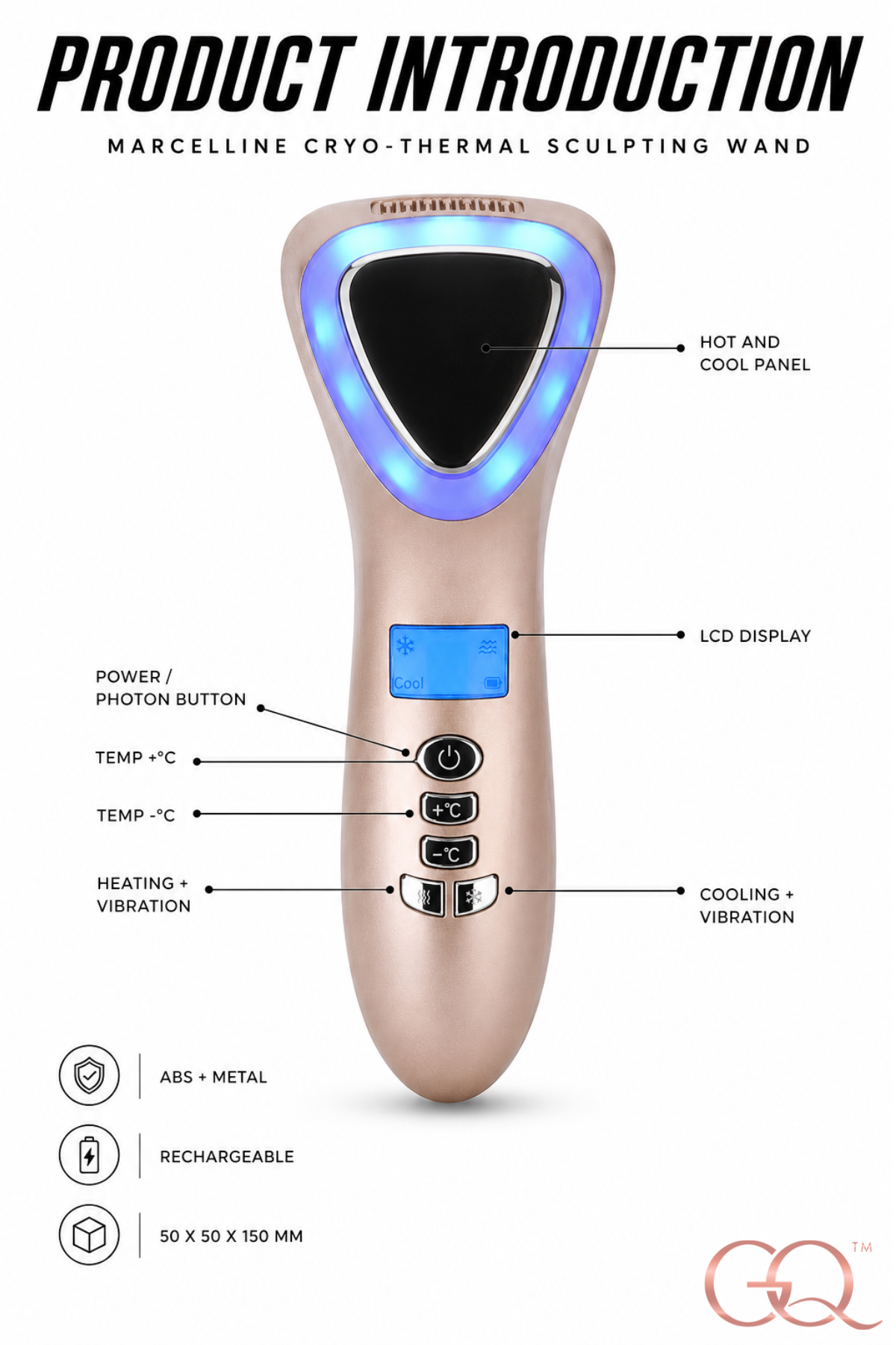 GLOWNIQUE Marcelline Cryo-Thermal Sculpting Wand Couture