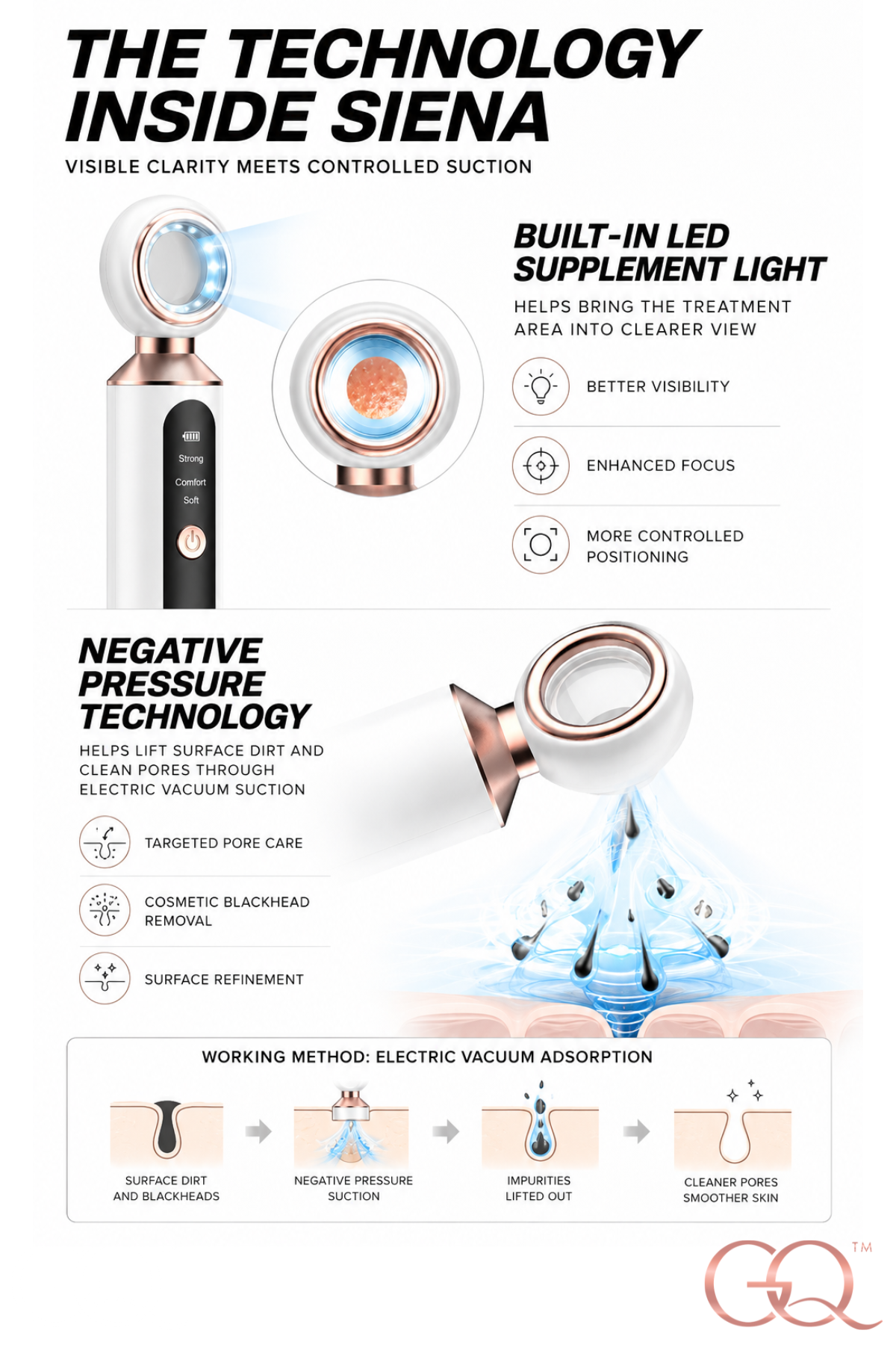 GLOWNIQUE Siena Visual Pore Purifier - Artisanal Skincare Tool