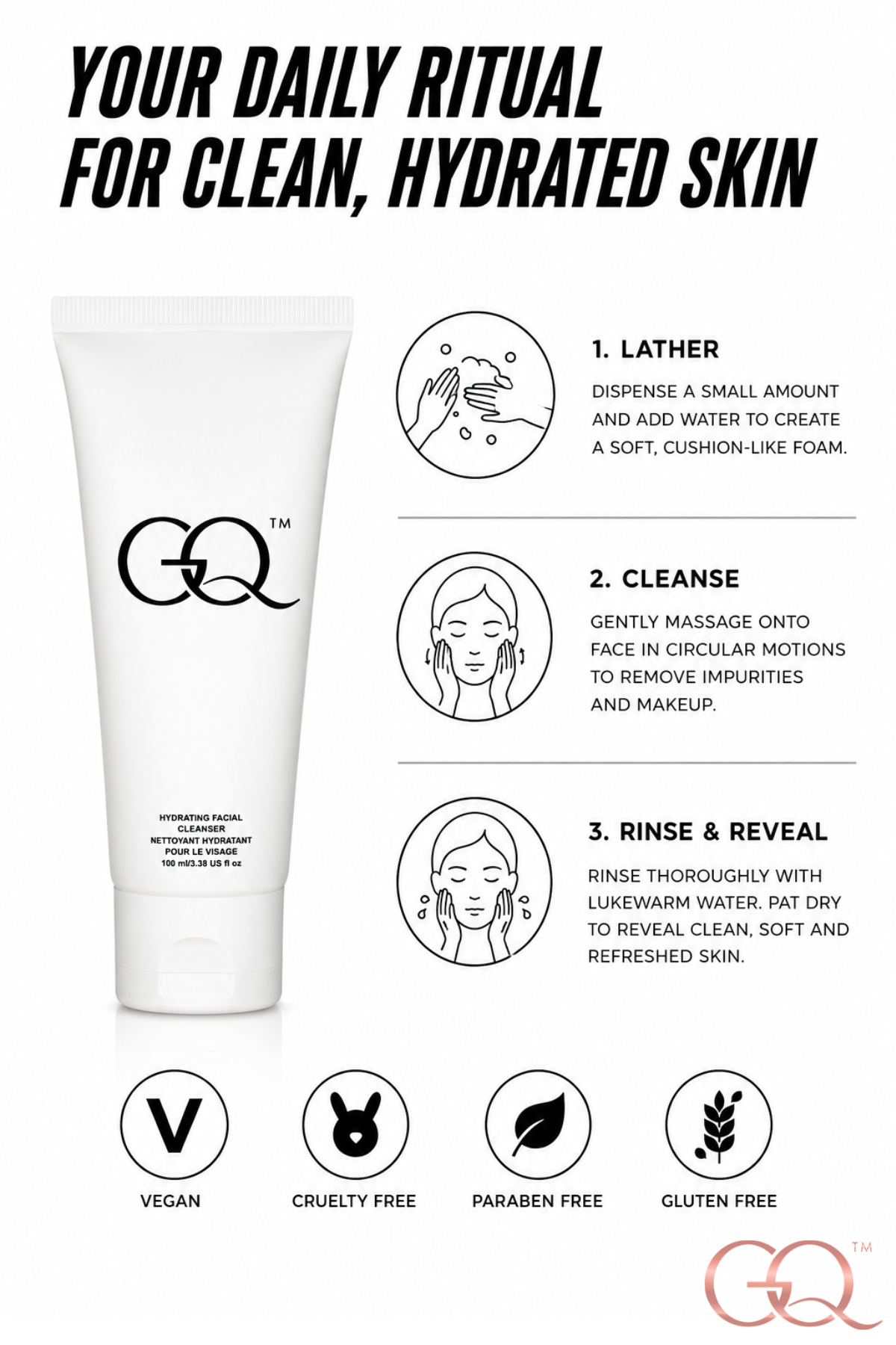 GLOWNIQUE Hydrating Facial Cleanser - Artisanal Luxury Experience