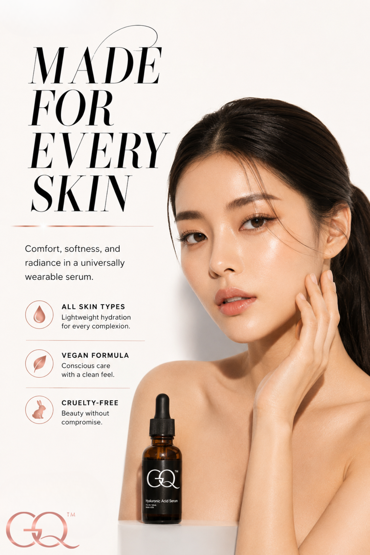 GLOWNIQUE Hyaluronic Acid Serum | Artisanal Luxury Hydration