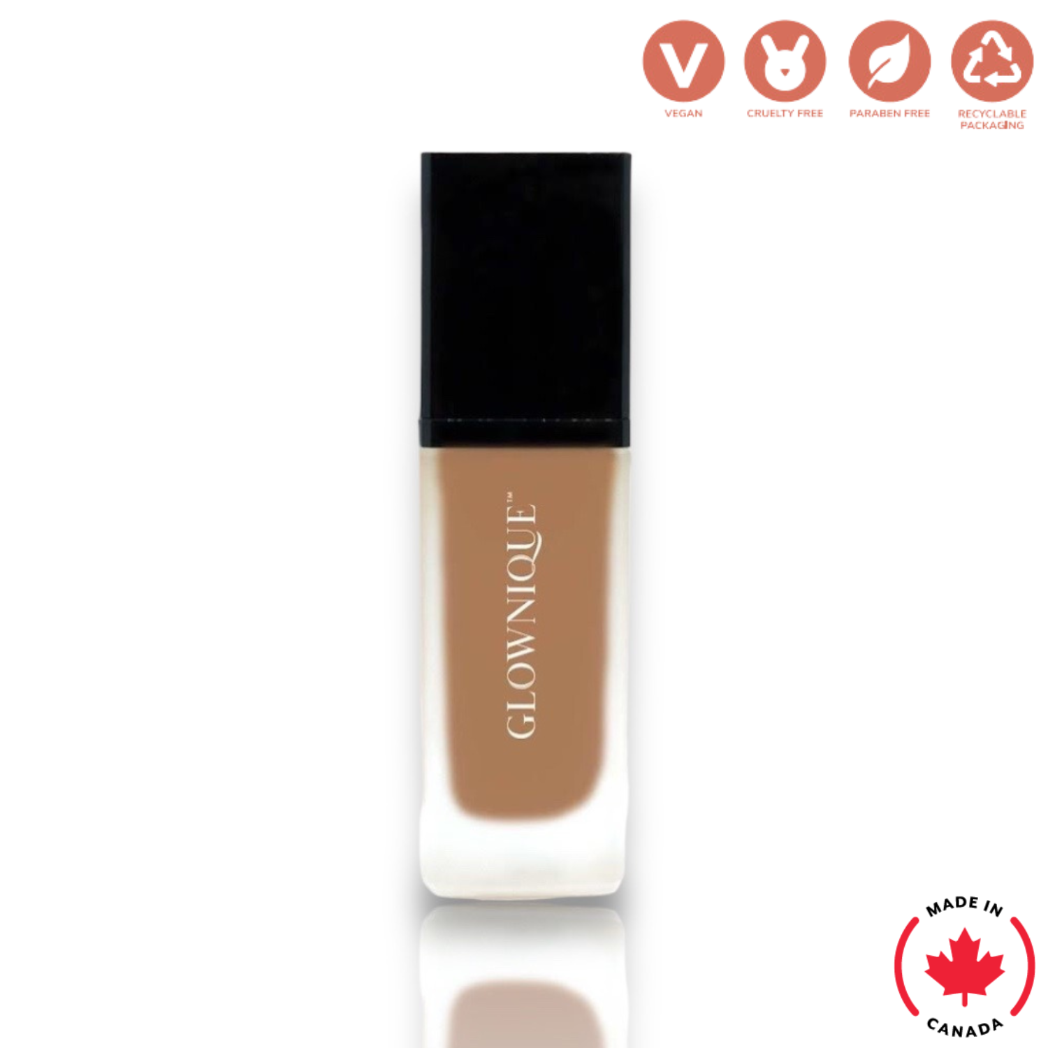 Foundation with SPF - Rich Caramel (30ml) | GLOWNIQUE