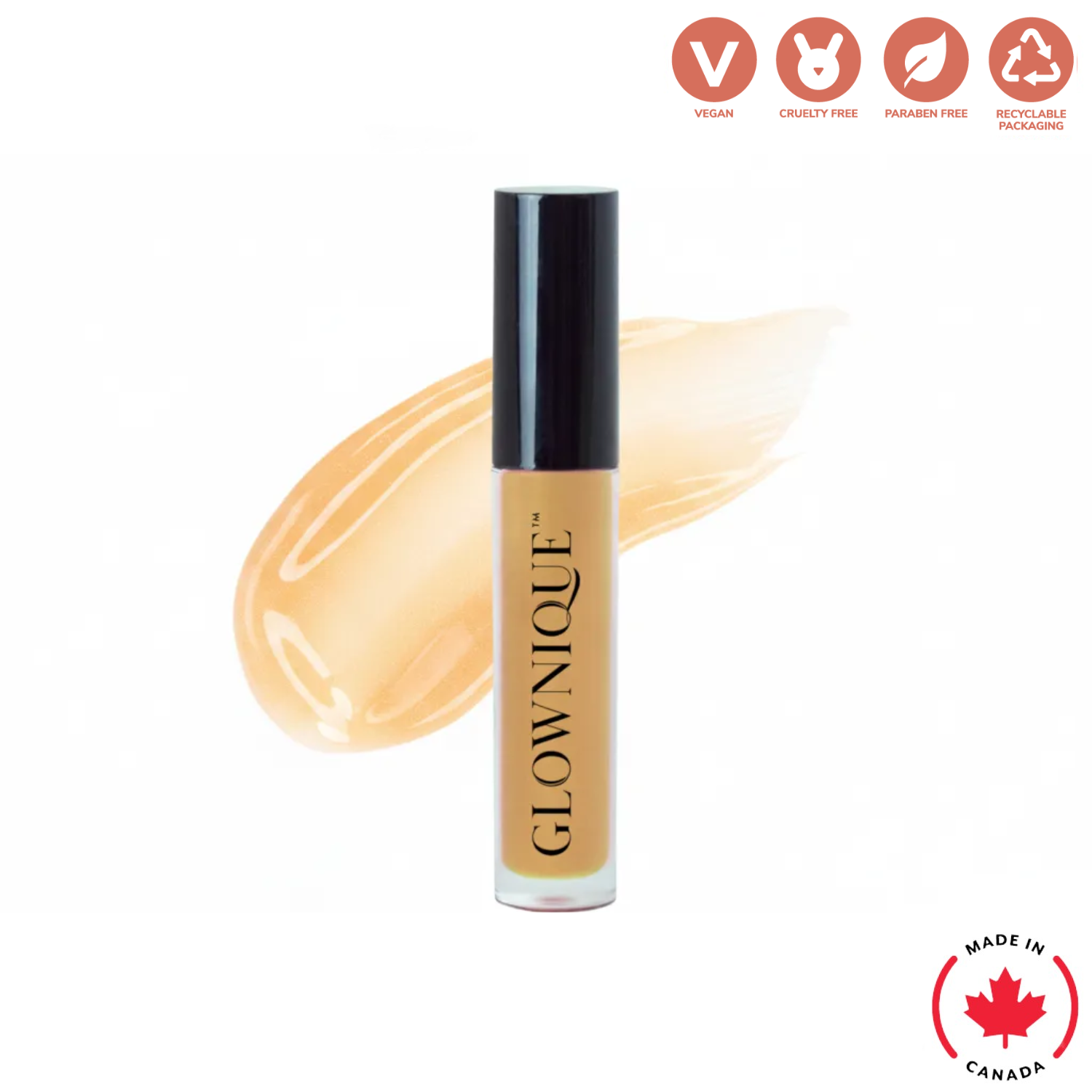Indulge in the luxurious GLOWNIQUE Lip Gloss - Lemon Drop, a vegan masterpiece that enhances your beauty with a sheer, glossy finish. Elevate your allure effortlessly.