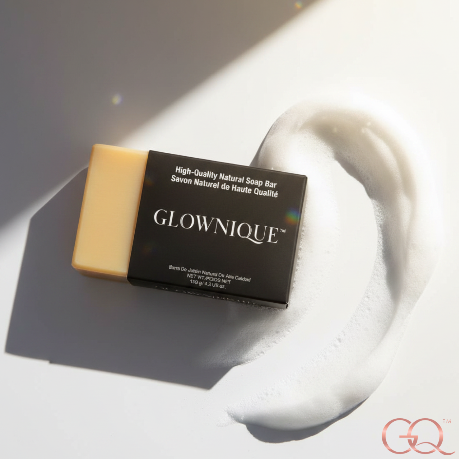 Experience the artisanal luxury of GLOWNIQUE Natural Rose & Honey Soap, a creamy blend of nature's finest for radiant, nourished skin. Indulge in elegance.