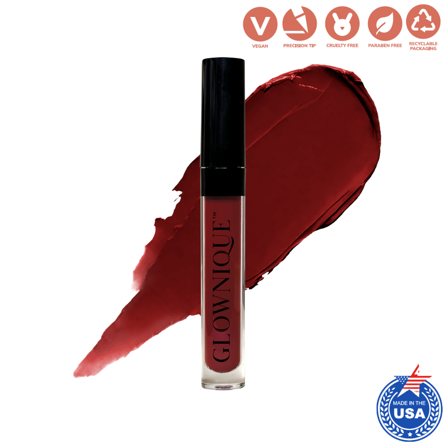 Indulge in GLOWNIQUE's Liquid to Matte Lipstick, a luxurious blend of artistry and innovation for a velvety finish that elevates your beauty ritual.
