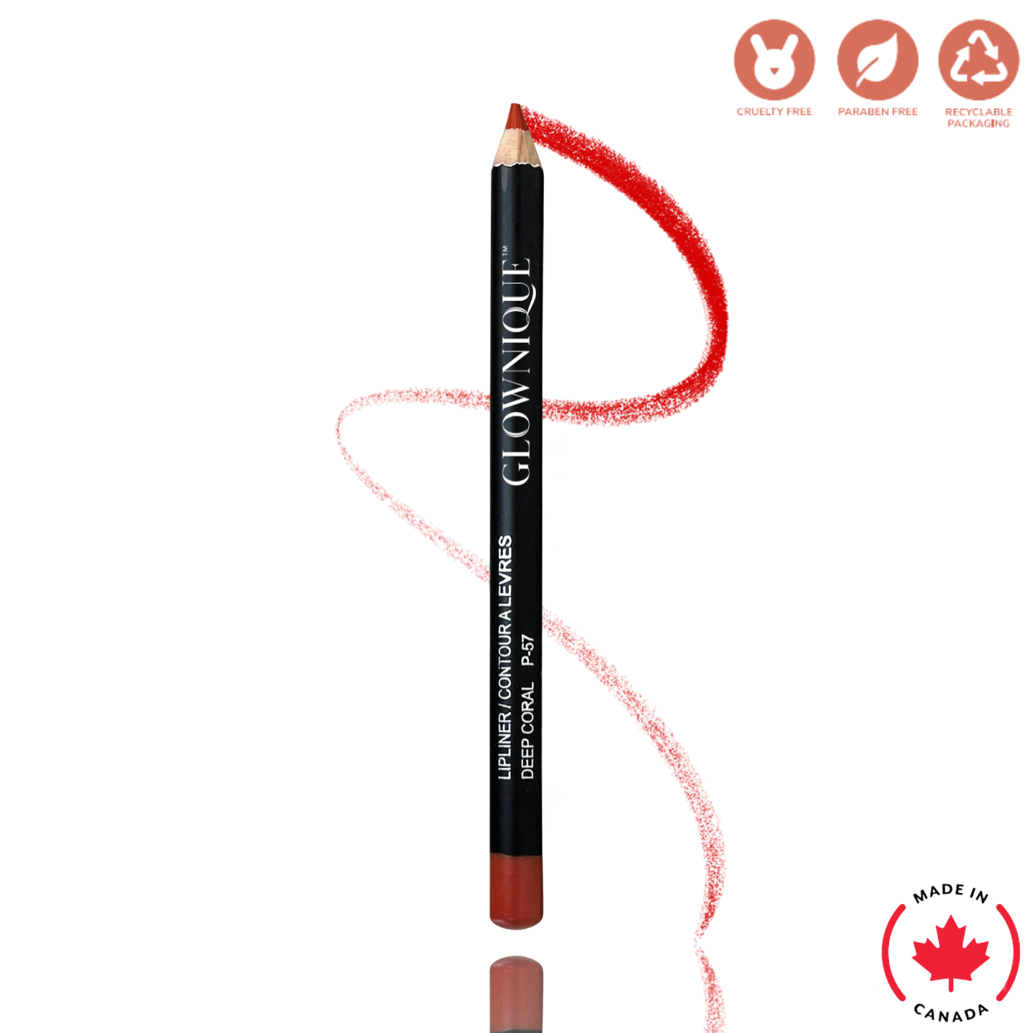 Lip Liner - Deep Coral (1.1g) | GLOWNIQUE