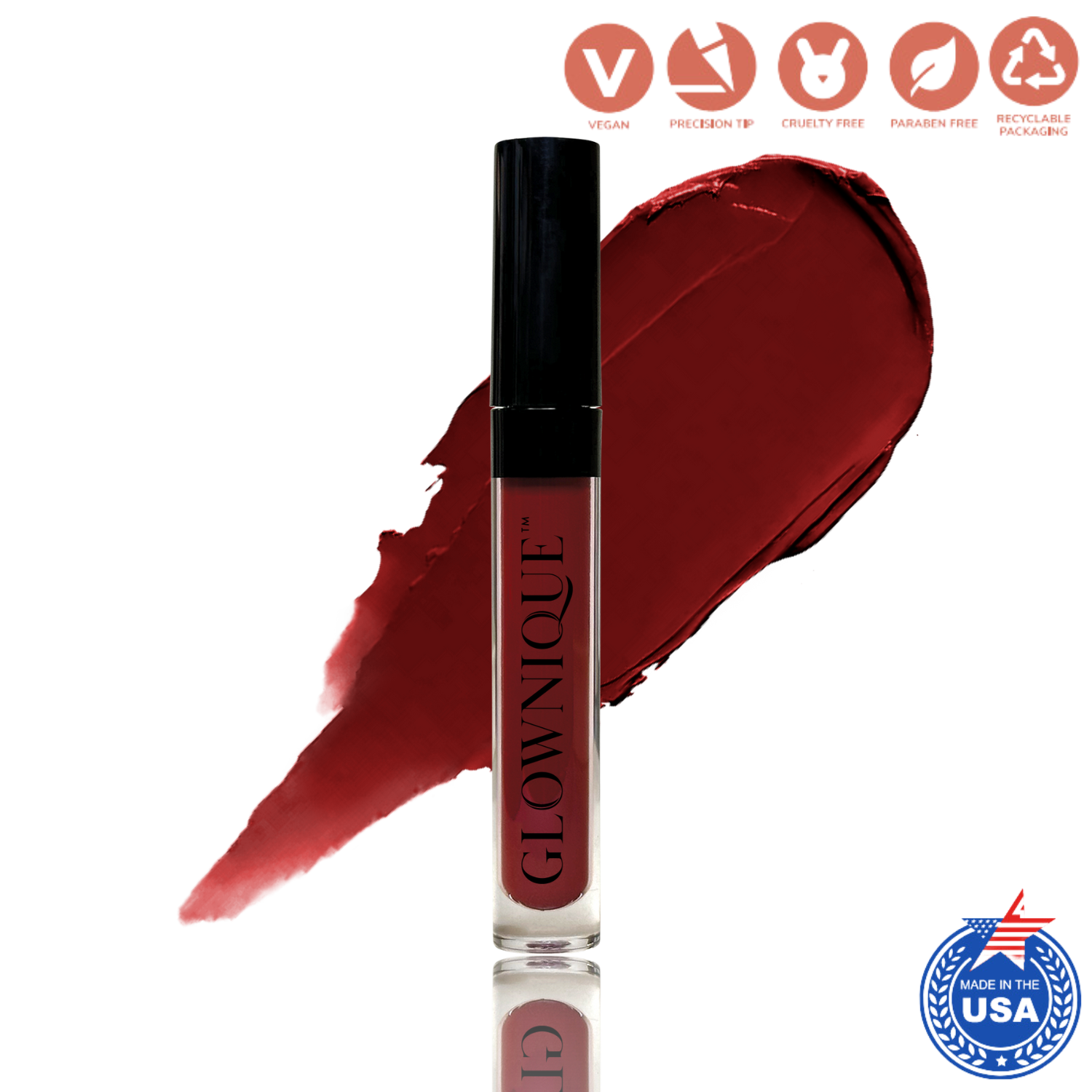 Liquid to Matte Lipstick - Rouge (3ml) | GLOWNIQUE