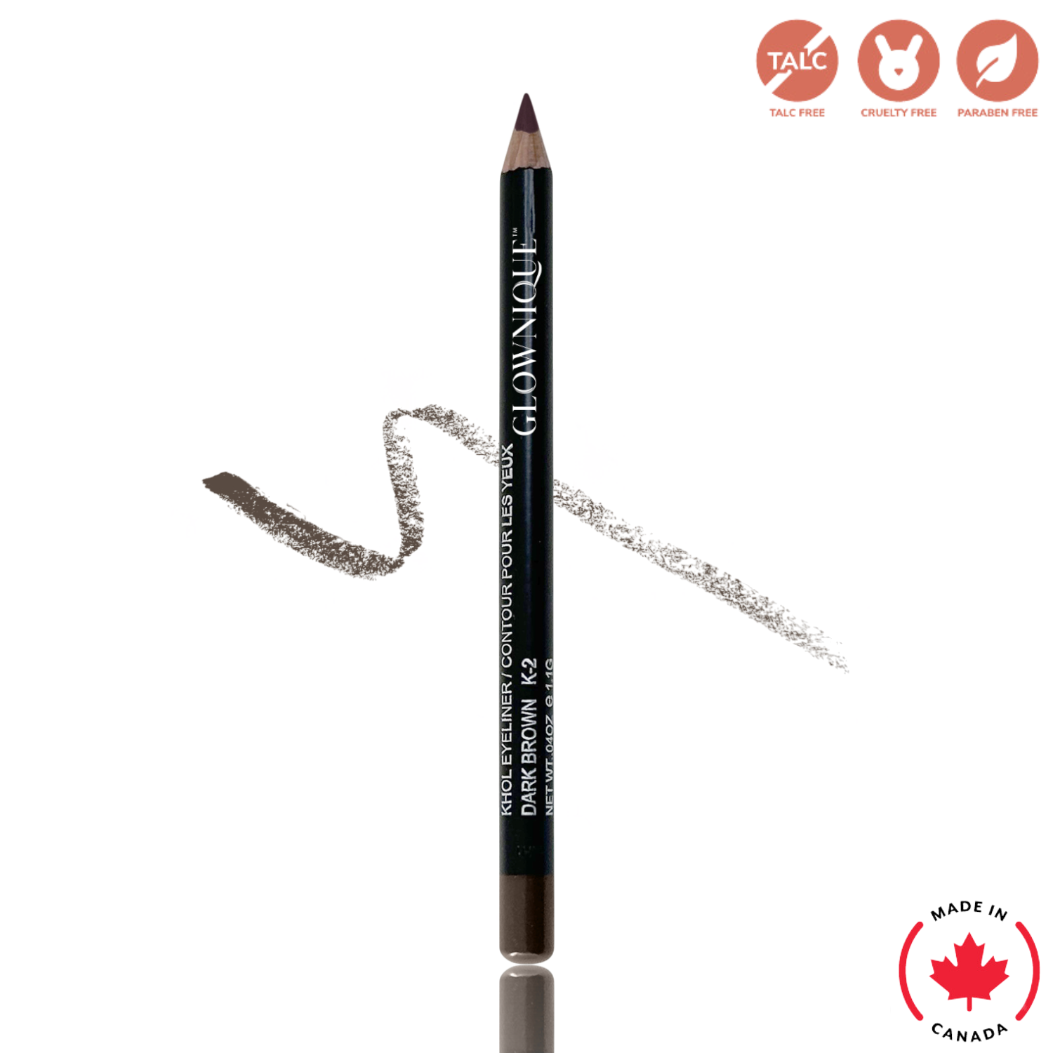 Khol Eyeliner - Dark Brown (1.1g) | GLOWNIQUE