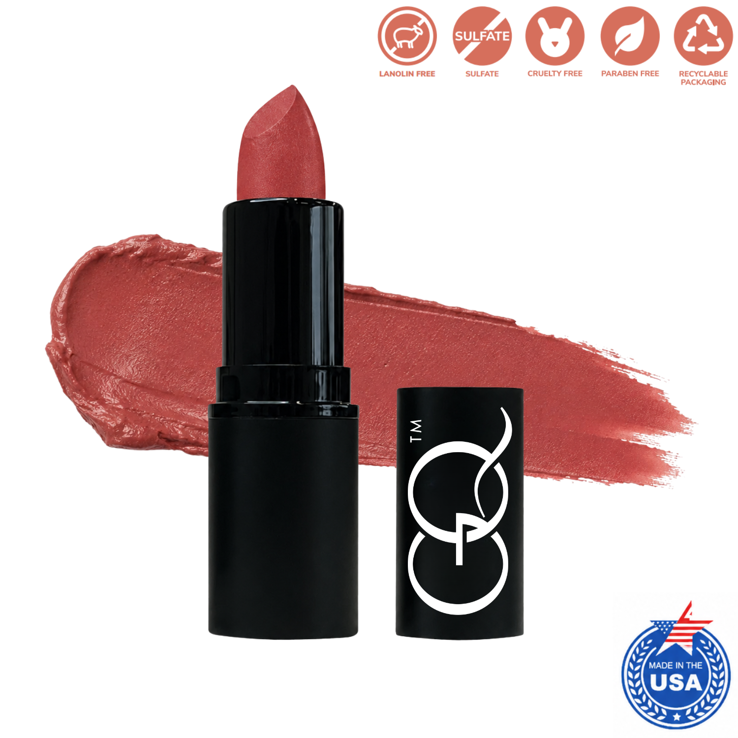 GLOWNIQUE Matte Lipstick - Artisanal Ruby Red Elegance