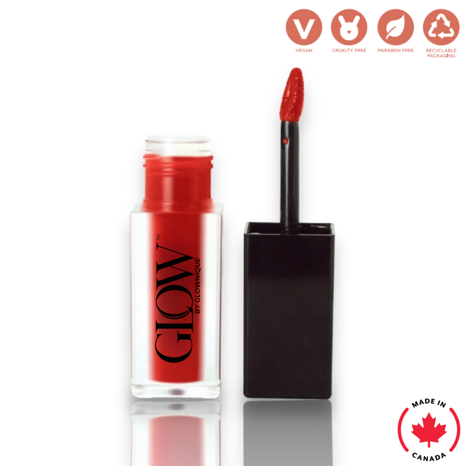Matte Lip Stain - True Crimson (5ml) | GLOWNIQUE