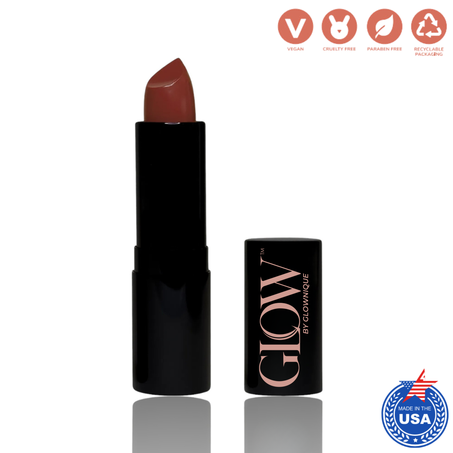 Luxury Matte Lipstick - Brandy (3.4g) | GLOWNIQUE