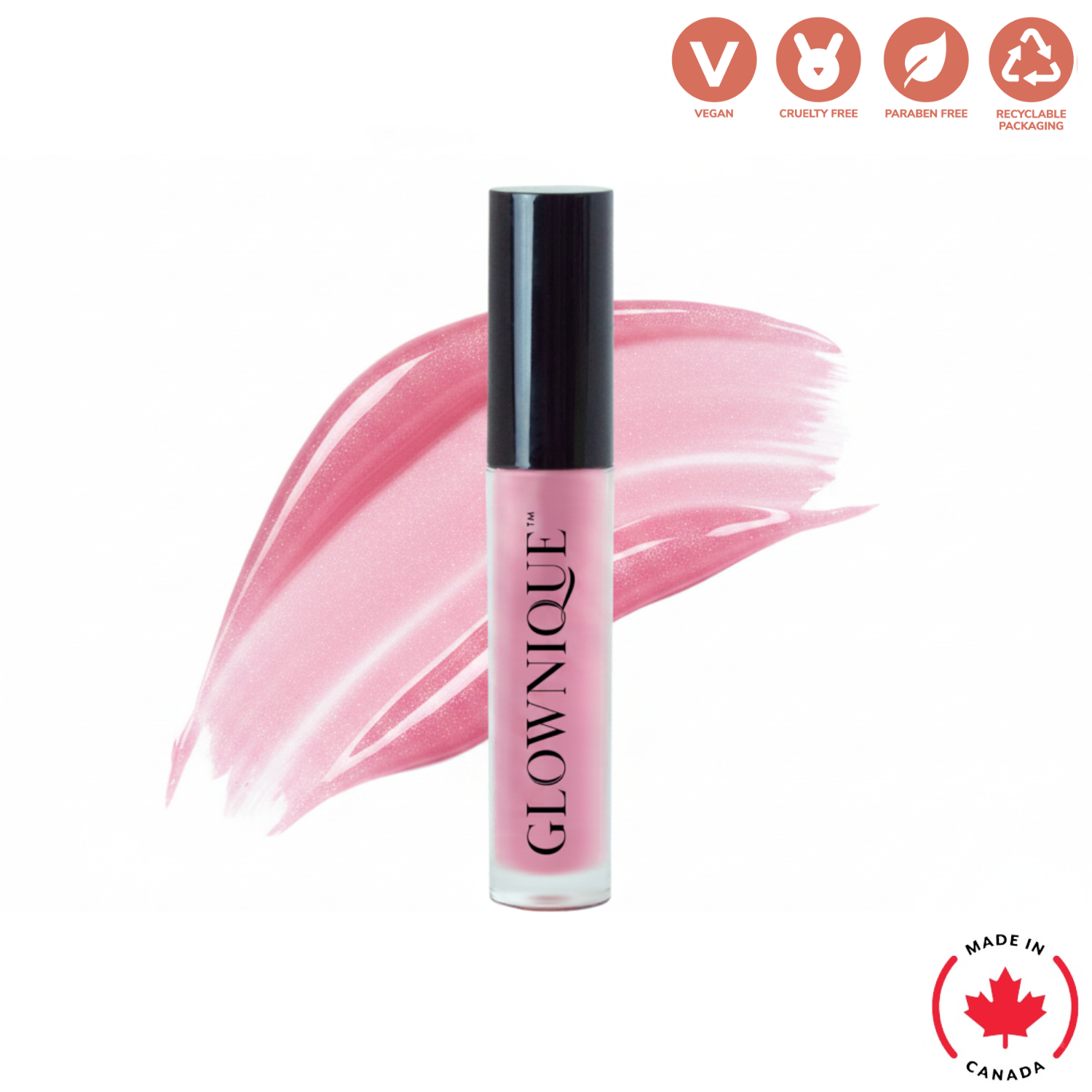 Indulge in GLOWNIQUE Lip Gloss, a vegan masterpiece that enhances your allure with its luxurious, sheer formula. Elevate your beauty with sophistication.