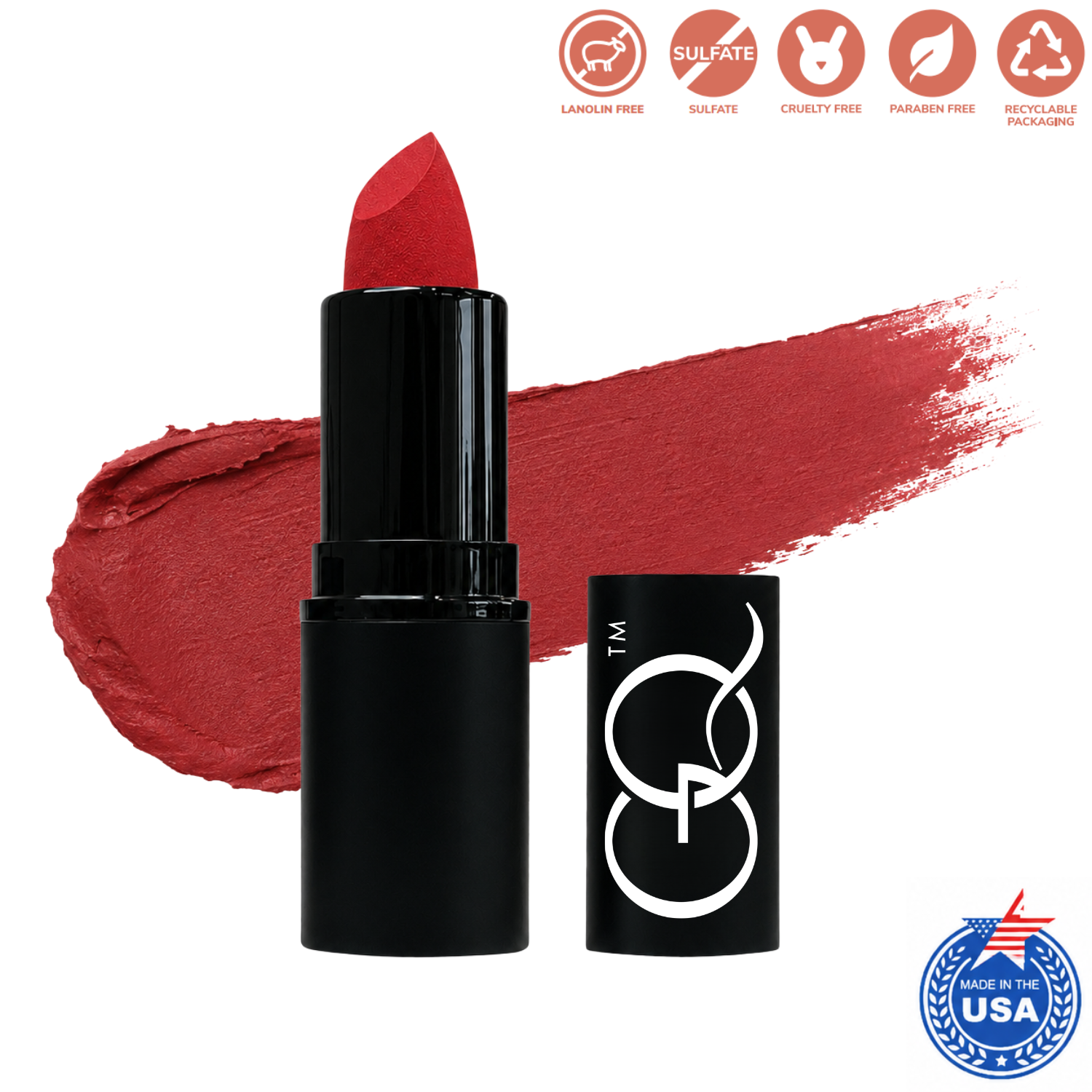 GLOWNIQUE Matte Lipstick - Couture Poison Apple Red