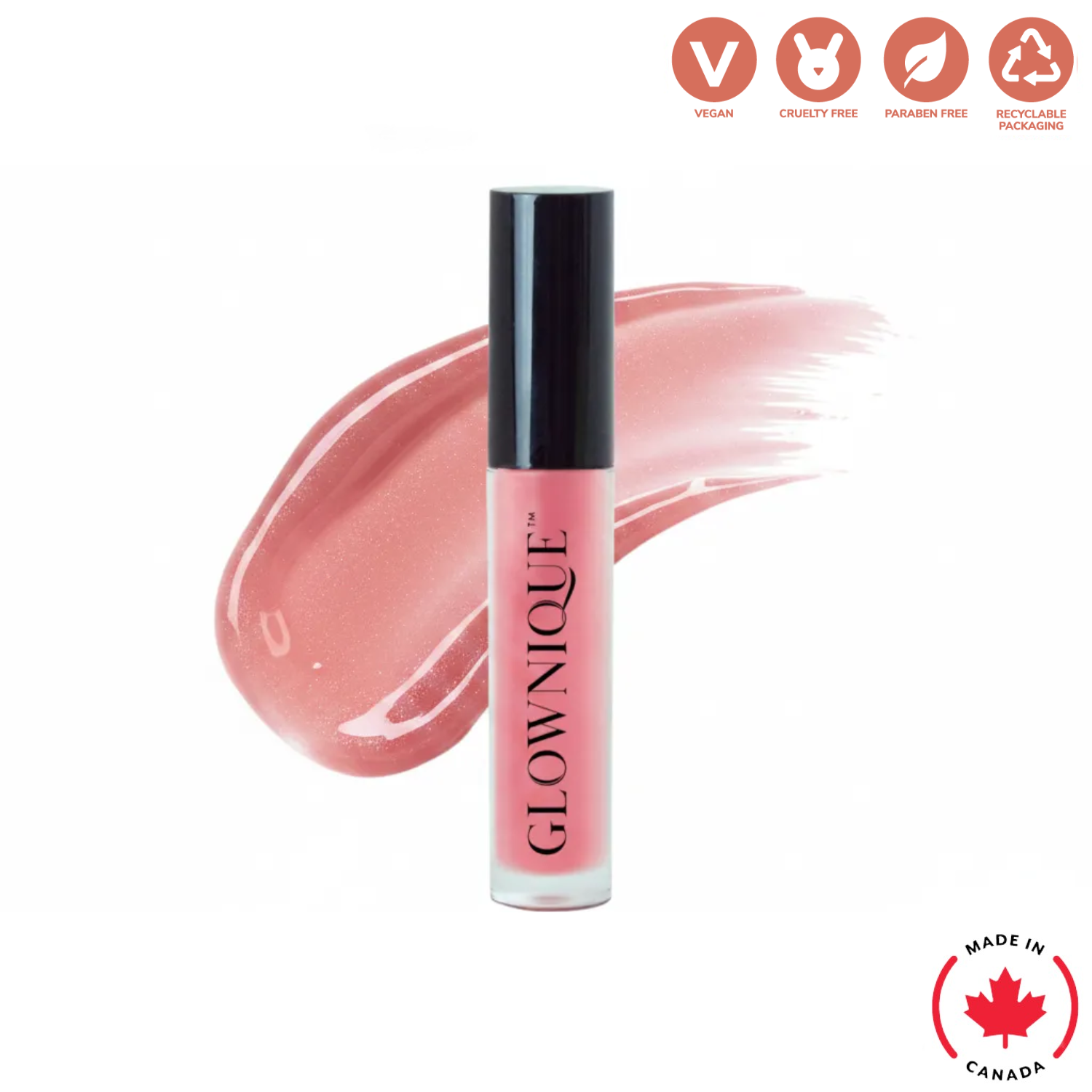 Indulge in the exquisite GLOWNIQUE Lip Gloss - Sienna, a vegan masterpiece that elevates your allure with sheer brilliance and luxurious hydration.