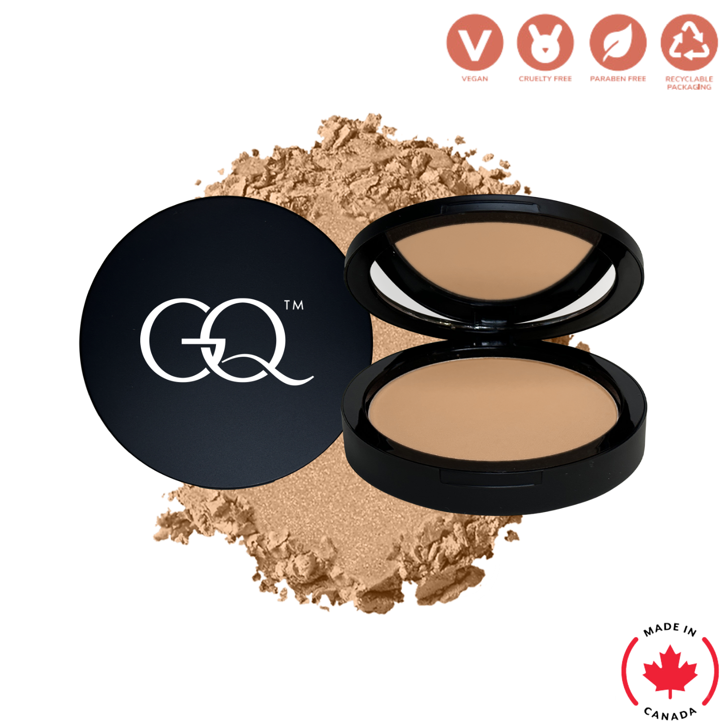 Dual Blend Powder Foundation - Birch (11.5g) | GLOWNIQUE