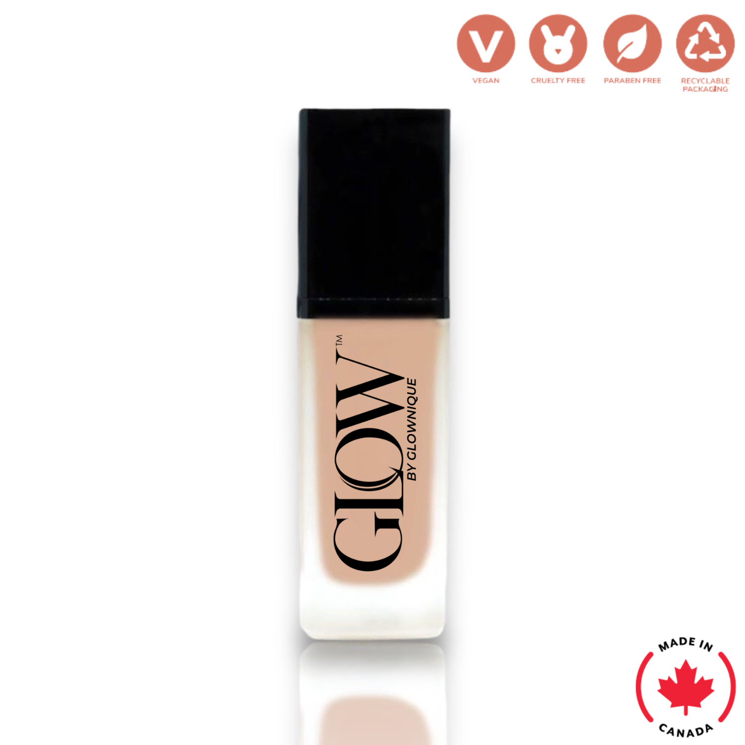 Foundation with SPF - Warm Nude (30ml) | GLOWNIQUE