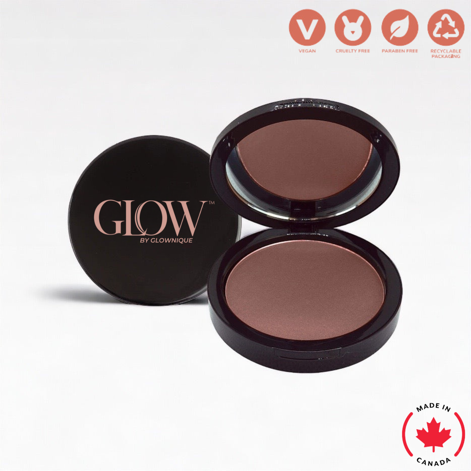 Dual Blend Powder Foundation - Walnut (11.5g) | GLOWNIQUE