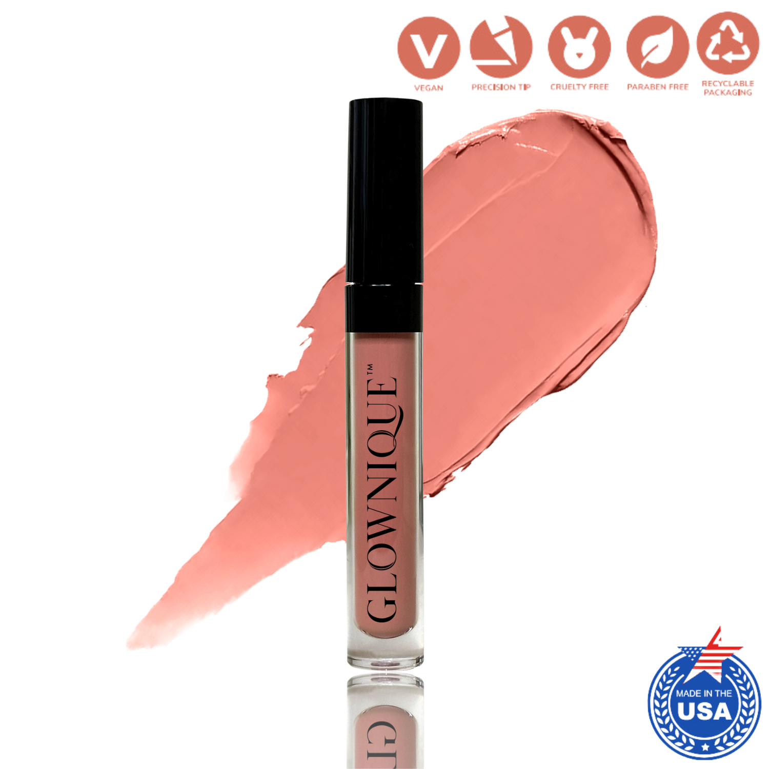 Rouge à lèvres liquide mat - Flirt (3 ml) | GLOWNIQUE