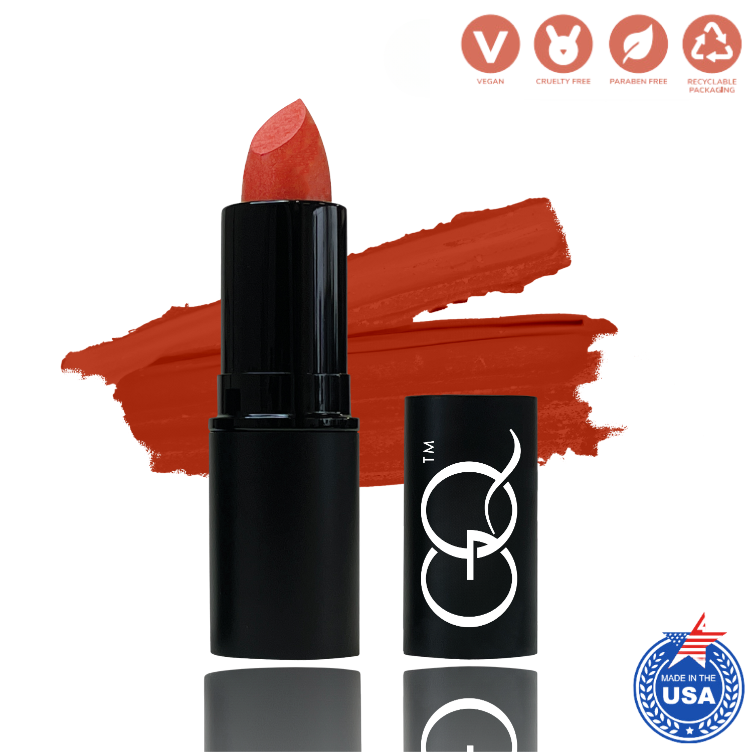 Lipstick - Fire Cracker Red (4.3ml) | GLOWNIQUE