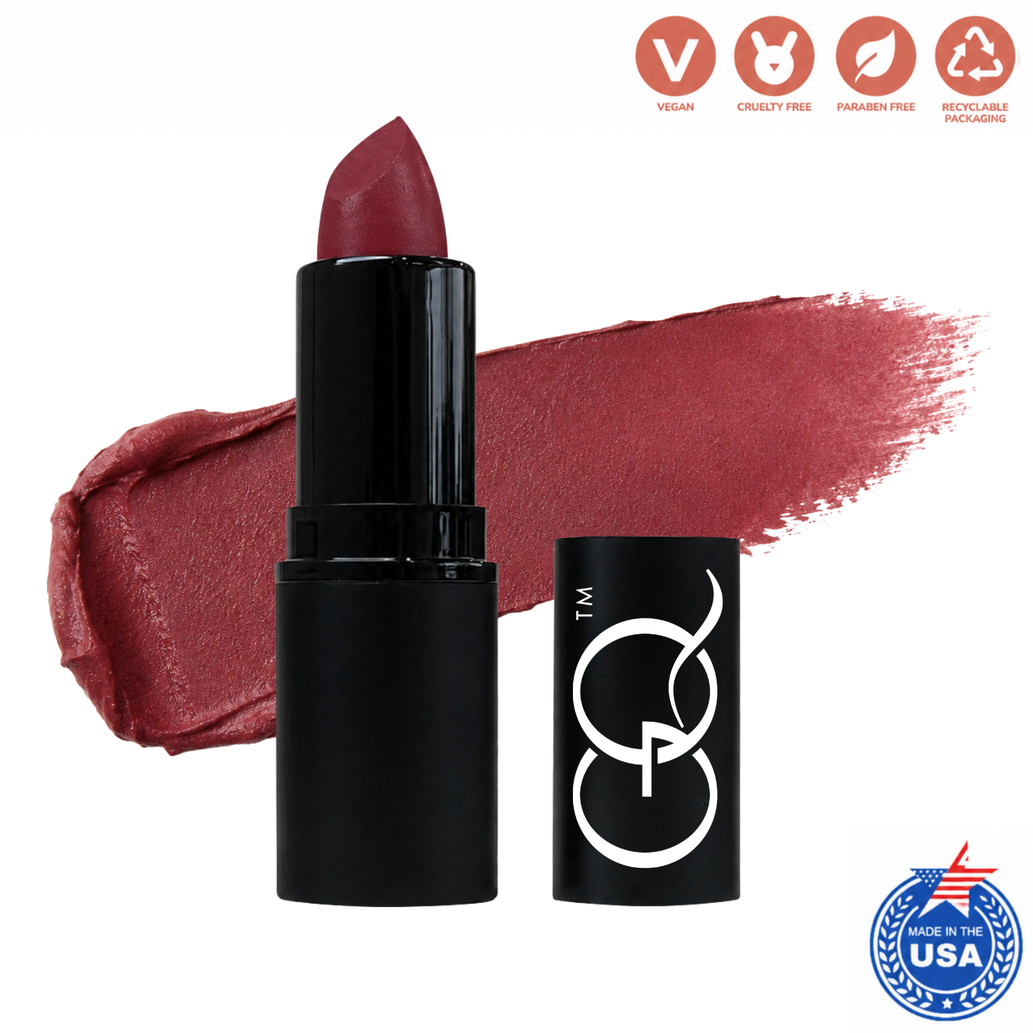 GLOWNIQUE Lipstick - Artisanal Raspberry Satin Elegance
