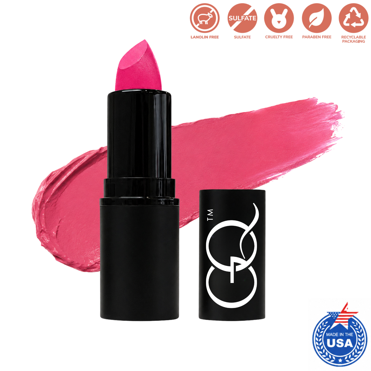 GLOWNIQUE Matte Lipstick - Artisanal Fuchsia Elegance