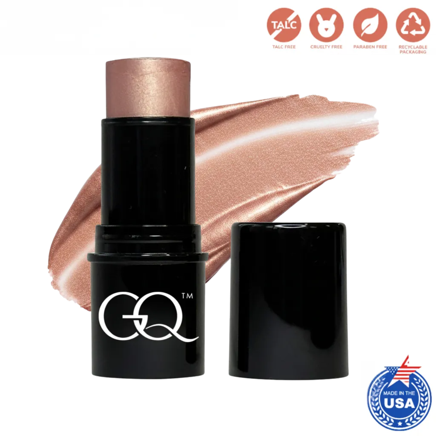 Experience the artistry of GLOWNIQUE's Highlighter Stick, a vegan formulation that elevates your beauty ritual with luxurious radiance and timeless elegance.