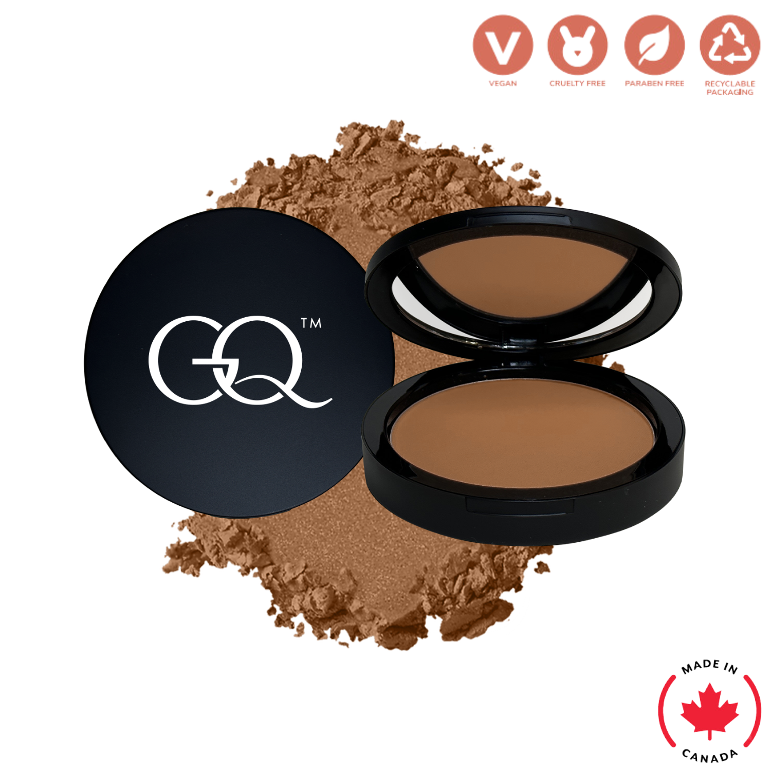 Dual Blend Powder Foundation - Gingerbread (11.5g) | GLOWNIQUE