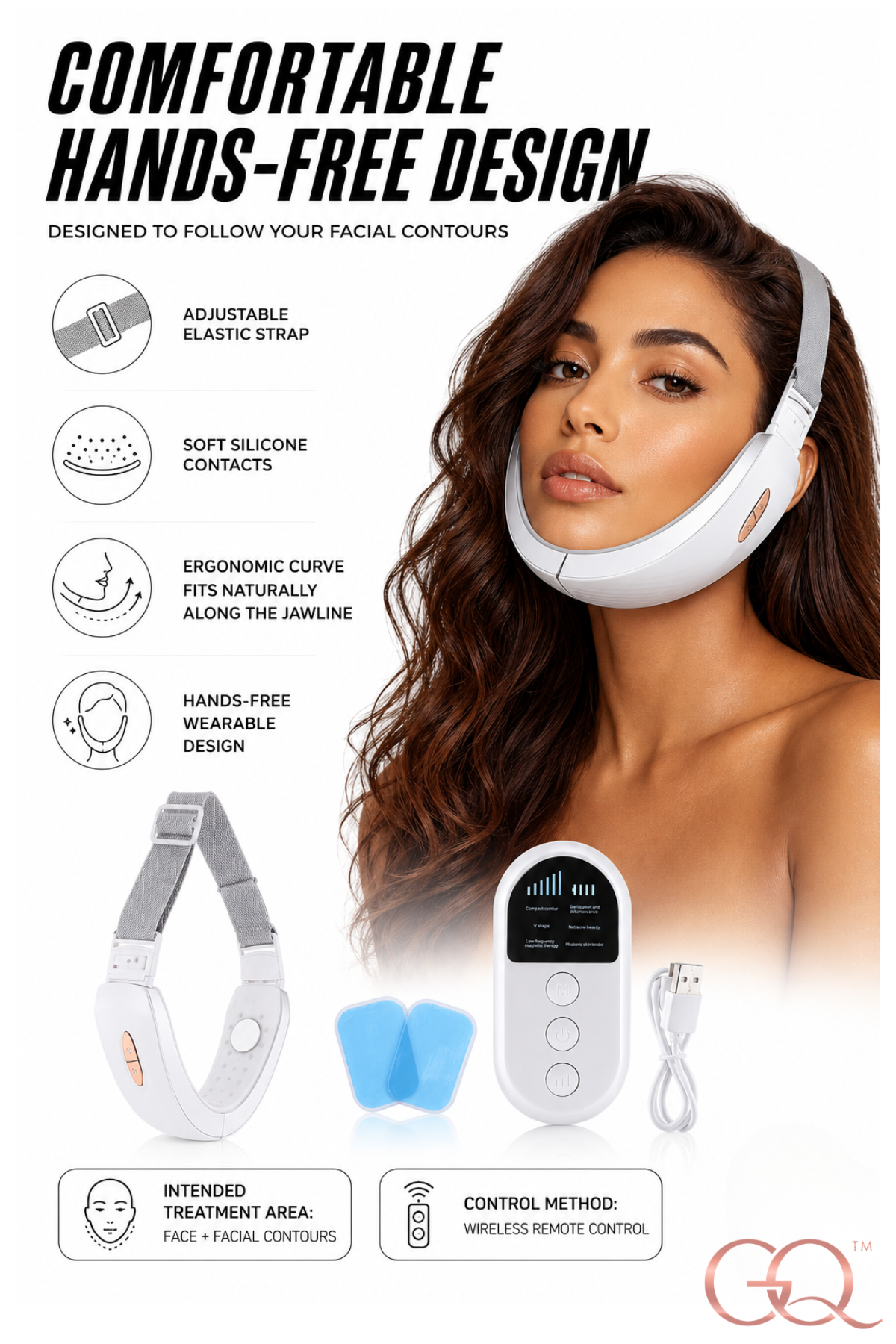 GLOWNIQUE Azzurra EMS V-Lift Device | Couture Facial Sculpting