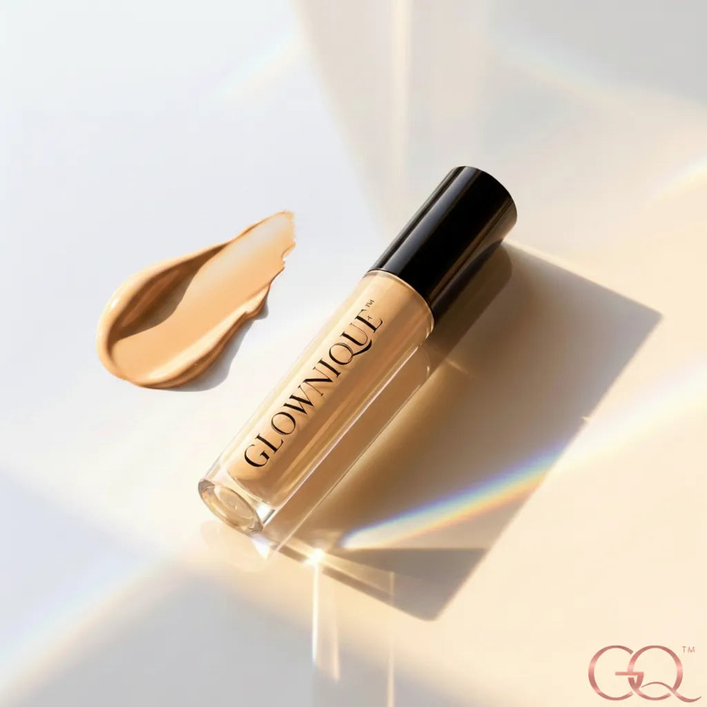 Indulge in GLOWNIQUE Concealing Cream for a flawless complexion. This luxurious formula offers buildable coverage, elevating your beauty ritual with elegance and sophistication.