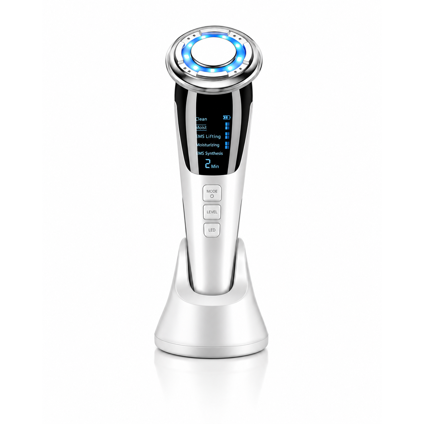 Experience the exquisite craftsmanship of GLOWNIQUE's EMS Hot And Cold Photon Introduction Instrument, a luxurious tool for radiant skin rejuvenation and self-care elegance.