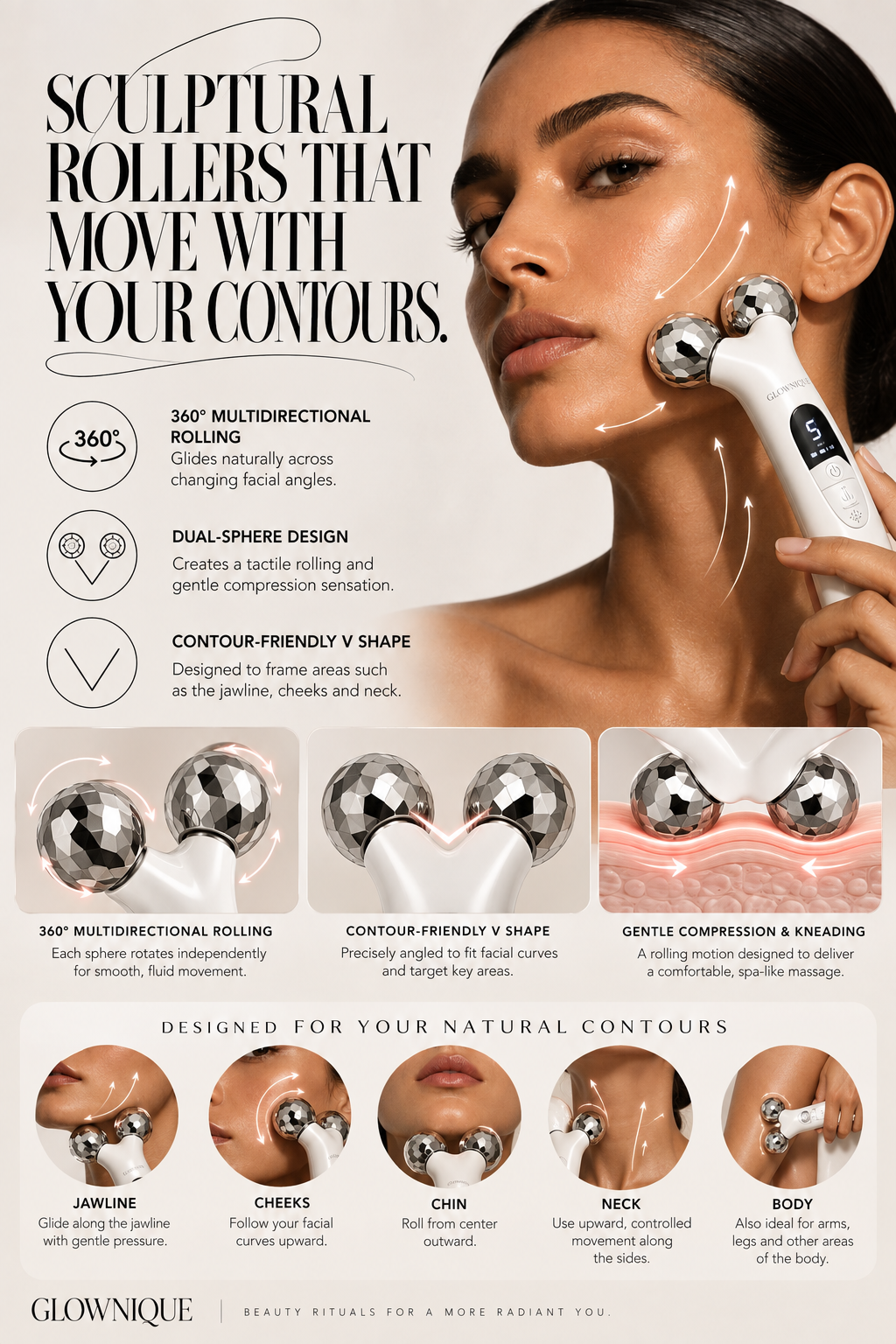 Miréa EMS Sculpting Roller by GLOWNIQUE