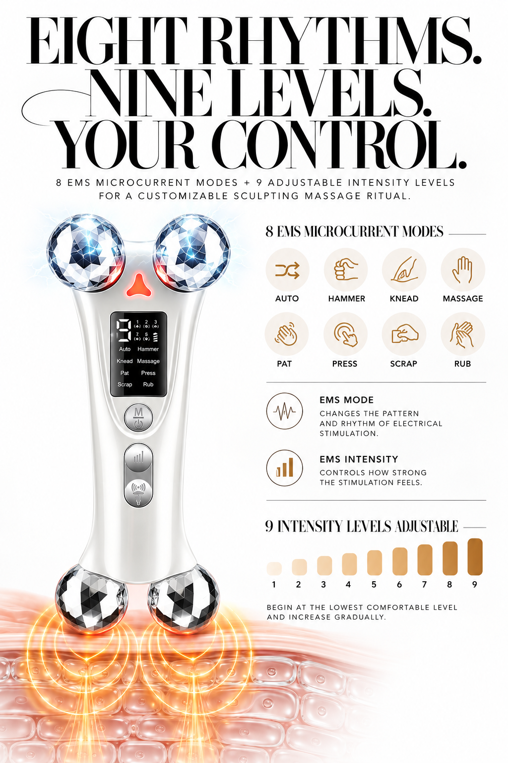 Miréa EMS Sculpting Roller by GLOWNIQUE