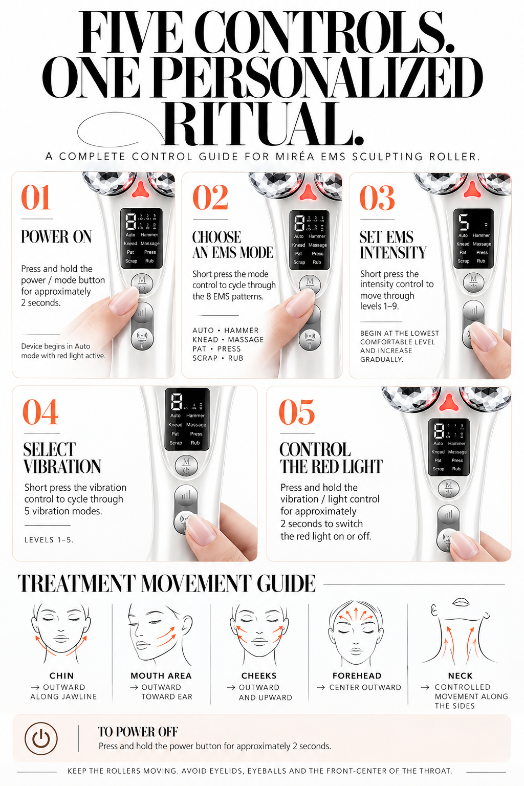 Miréa EMS Sculpting Roller by GLOWNIQUE