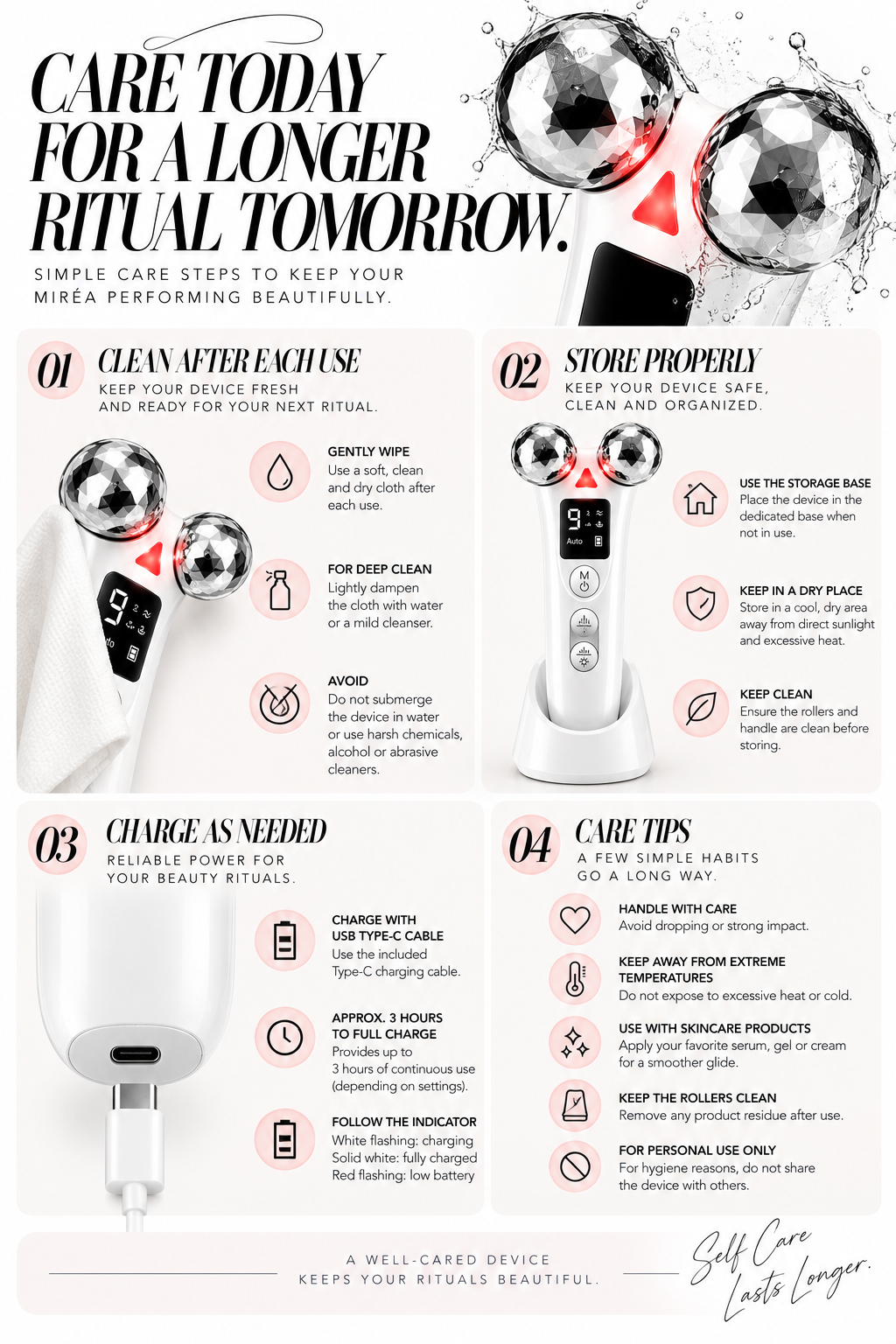 Miréa EMS Sculpting Roller by GLOWNIQUE